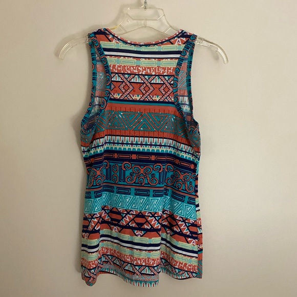 Aztec Print Tank Top - Picture 7 of 11